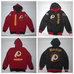 Vintage Washington Redskins Embroidered Reversible Hoodie M